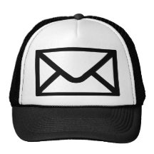 Letter mail envelope mesh hat