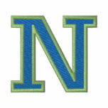 Letter N embroidered shirts