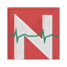 LETTER N EMBROIDERED POLO SHIRT