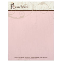 Letter R  Cupcake Business Letterhead