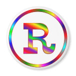 Letter R Rainbow magnets
