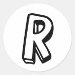 Letter R Sticker