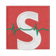LETTER S 2 EMBROIDERED HOODY
