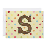Letter S invitations