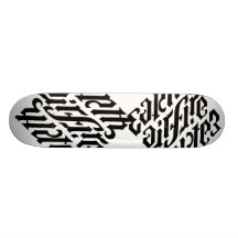 Letter Skatbored Custom Skateboard