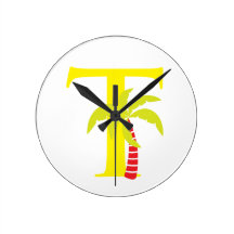 Letter T Initial Clock