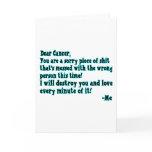 Letter To Cancer Greeting Card