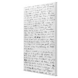 Letter to Richard Wagner  17th February 1860 Canvas Print