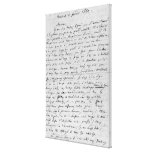 Letter to Richard Wagner  17th February 1860 Stretched Canvas Print