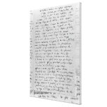 Letter to Richard Wagner  17th February 1860 Canvas Prints