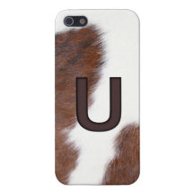 Letter U Brand Cowhide Livestock Iphone 5 Case