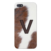Letter V Brand Cowhide Livestock Iphone 5 Case