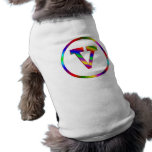 Letter V Rainbow pet clothing