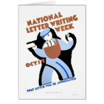 Letter Writing Week 1940 WPA Greeting Card