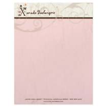 Letter X  Cupcake Business Letterhead