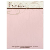 Letter Y  Cupcake Business Letterhead