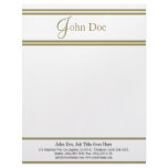 Letterhead Elegant Gold Matches Business Card