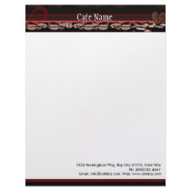 Letterhead for Cafe, Coffee Bar or Coffee Shop