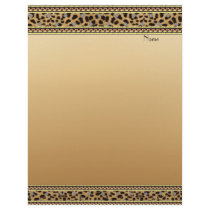 Letterhead Gold Leopard Border