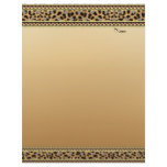 Letterhead Gold Leopard Border