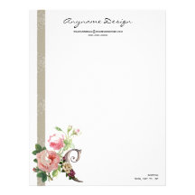 Letterhead Monogram Rose C