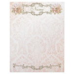 Letterhead Old Pink Lotus Flower Paper Gold Pearl