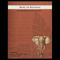 Letterhead Safari Elephant letterhead