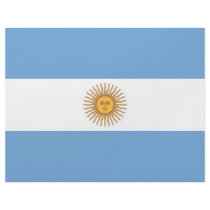 Letterhead with Flag of Argentina