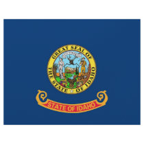 Letterhead with Flag of Idaho, USA