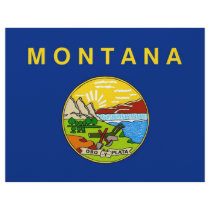 Letterhead with Flag of Montana, USA