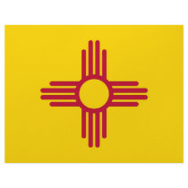Letterhead with Flag of New Mexico, USA
