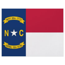 Letterhead with Flag of North Carolina, USA