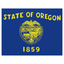 Letterhead with Flag of Oregon, USA