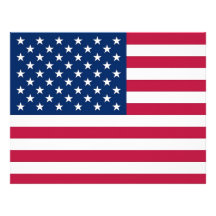 Letterhead with Flag of United States of America