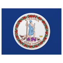 Letterhead with Flag of Virginia, USA