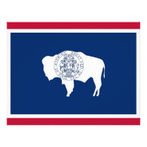 Letterhead with Flag of Wyoming, USA