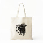 letterpress 1888 budget tote bag