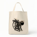 letterpress machine grocery shopping bag