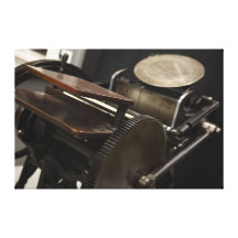 letterpress machine wrapped canvas canvas prints