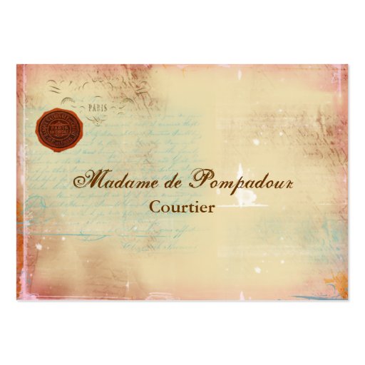 Letters from Paris Elegant Script Business Cards