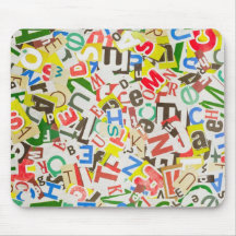 Letters Mouse Pad