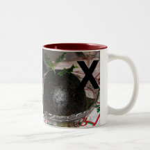 Letters - X - Xmas Pudding Mugs