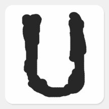 LetterU Square Stickers