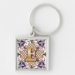 Lettre celtique E de monogramme Porte-clefs