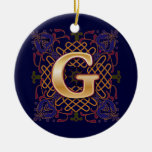 Lettre celtique G de monogramme Décoration De Noël