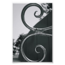 Lettre d'alphabet E (5) noire et blanche Tirages Photo