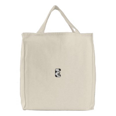 Lettre E du Holstein Sacs En Toile