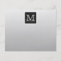 Lettre imprimée de motif et de coutume. Noir et bl Prospectus Personnalisés