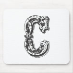 Lettre initiale C affligé de monogramme Tapis De Souris