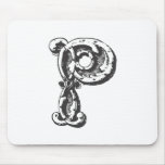 Lettre P de monogramme Tapis De Souris